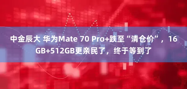 中金辰大 华为Mate 70 Pro+跌至“清仓价”，16GB+512GB更亲民了，终于等到了